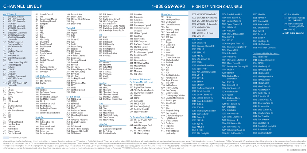 Cox TV Listings