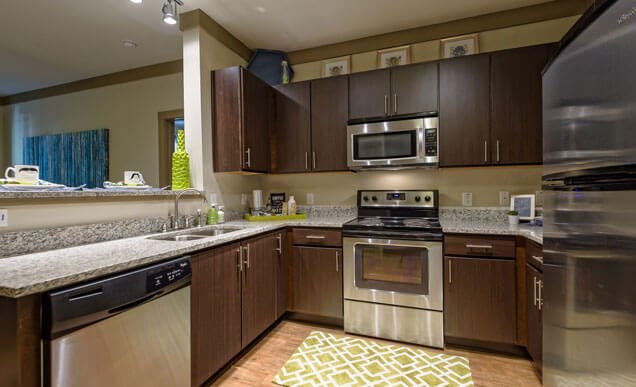 Gainesville apartment Standard kitchen