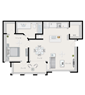 1 Bedroom B