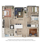 2 Bedroom | 2 Bathroom Den