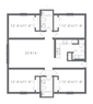 4 Bed - 2 Bath : 1100