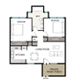 Two Bed One Bath