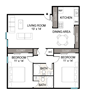 Two Bedroom, Two Bath