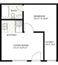 1 Bedroom Standard Floorplan