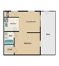 One Bedroom Premium Renovated - Large