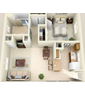 1 Bedroom 1 Bathroom