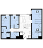 3x3 C - Double Occupancy - Mansion