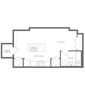 Studio - 1 Bath : 1011-102
