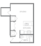 Studio - 1 Bath : 1011-201