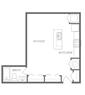 Studio - 1 Bath : 1011-203