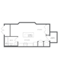 Studio - 1 Bath : 1011-101