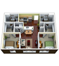 2BR/2BA - 3 - Private