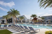 Campus Circle Gainesville - Pool Deck - Morning Pool Northeast