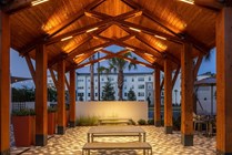 Campus Circle Gainesville - Pool Deck - Dusk Outdoor Dining
