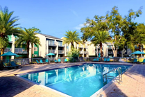 One of three resort-style pools