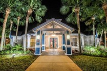 BLVD Clubhouse Entrance Night