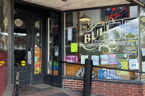 The Bull remains open during the Streatery expansion construction.
