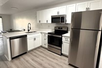 Newly renovated apartments include a stainless steel appliance package for a sleek finish plus vinyl plank flooring! 