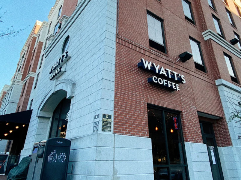 Image of Wyatt's Coffee building.